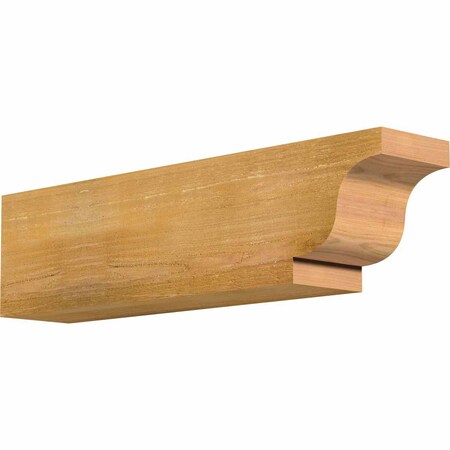 Ekena Millwork Newport Rough Sawn Rafter Tail, Western Red Cedar, 6"W x 8"H x 32"L RFT06X08X32NEW00RWR